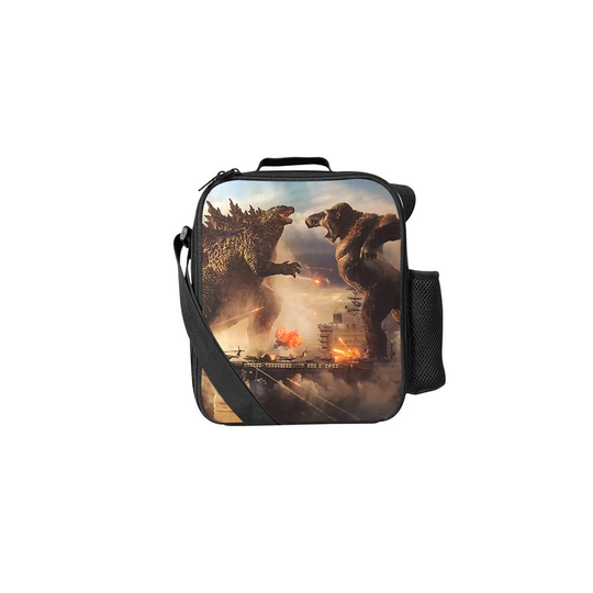 (Pattern 04) Godzilla Lunch Bag Thermal Insulated Cooler Box