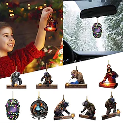Christmas Ornaments Welder Hanging Ornament, 2023 DIY Various Industries Christmas Tree Decorations Hats Off to The Welder Car Rearview Mirror Backpack Pendant Lightinthebox