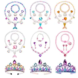 Girls' Mermaid Tail Accessories Set Fairytale Princess Bags and Purses Necklace Earring Movie Cosplay Cute Little Mermaid Costume Party Halloween Masquerade Lightinthebox