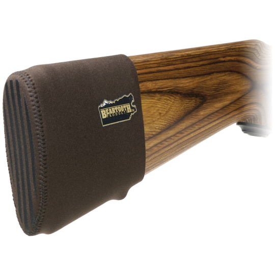 (brown) Beartooth Recoil Pad kit - neoprene gun stock pad with inserts eliminate fatigue