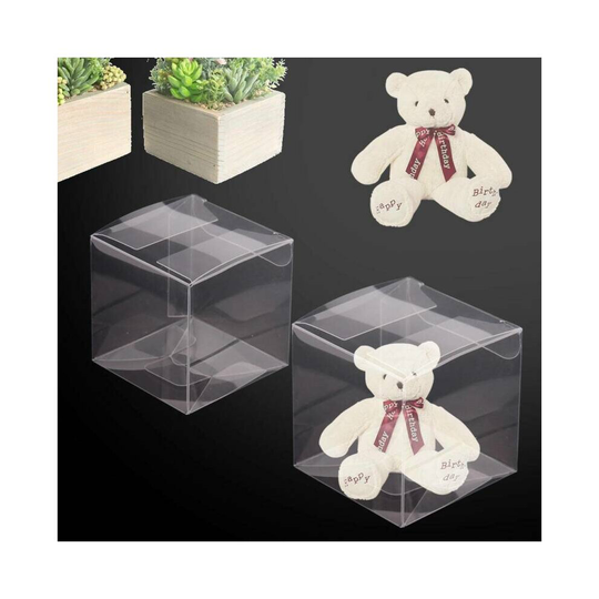 100 Clear PVC Sweets Gift Candy Boxes Cookies Bag Wedding Favour Party Decor
