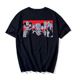Inspired by Jujutsu Kaisen Cosplay Cartoon Manga Back To School Print Harajuku Graphic Kawaii T-shirt For Men's Women's Adults' Hot Stamping Polyester / Cotton Blend Lightinthebox