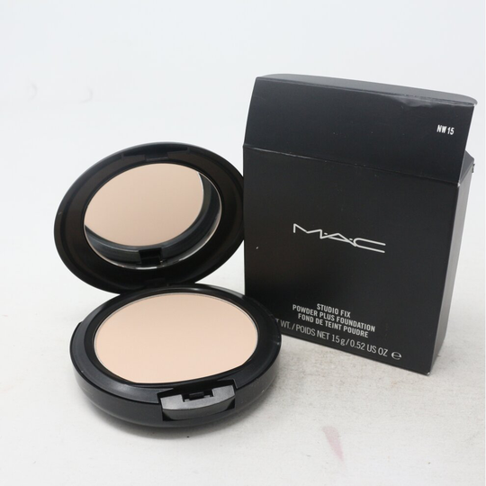 (NW15) MAC Studio Fix Powder Plus Foundation 0.52/15g New In Box (Choose Your Shade)