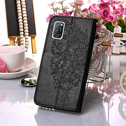 Butterflies Embossing Leather Phone Case For OPPO Full Body Case OPPO F17 Pro A53 Realme V5 A72 A52 A92 Realme 5 Realme C3 Realme GT 5G Master A93 5G A54 5G A94 5G Card Holder Lightinthebox