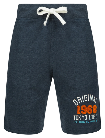 Jogger Shorts OG Tokyo Motif Brushback Fleece Jogger Shorts in Sky Captain Navy Marl - Tokyo Laundry / S - Tokyo Laundry