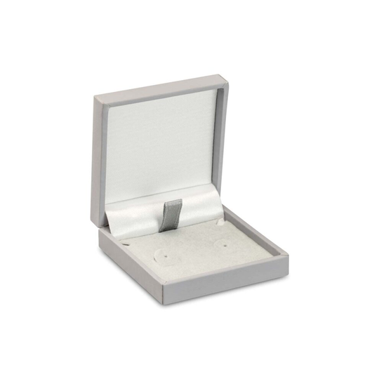 Grey Soft Touch Postal Earring Box