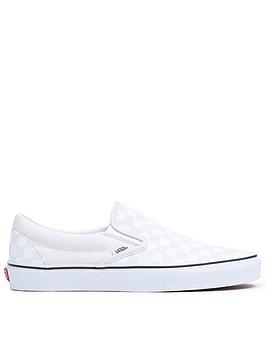 Vans Ua Classic Slip-on - Cream/White, Cream/White, Size 6, Men