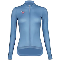 21Grams Women's Cycling Jersey Long Sleeve Bike Jersey Top with 3 Rear Pockets Mountain Bike MTB Road Bike Cycling Breathable Quick Dry Moisture Wicking Reflective Strips Blue Rabbit Spandex Sports Lightinthebox