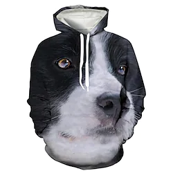 Inspired by Animal Dog Puppy Hoodie Anime Front Pocket Graphic Hoodie For Men's Women's Unisex Adults' 3D Print 100% Polyester Lightinthebox