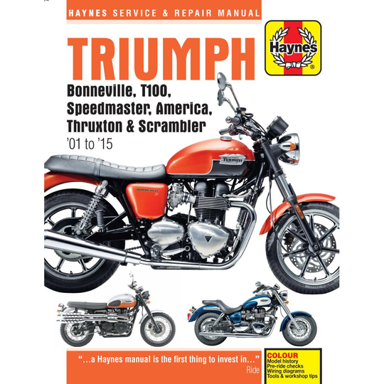 Triumph Bonneville (01 - 15) Haynes Repair Manual (Paperback) ~