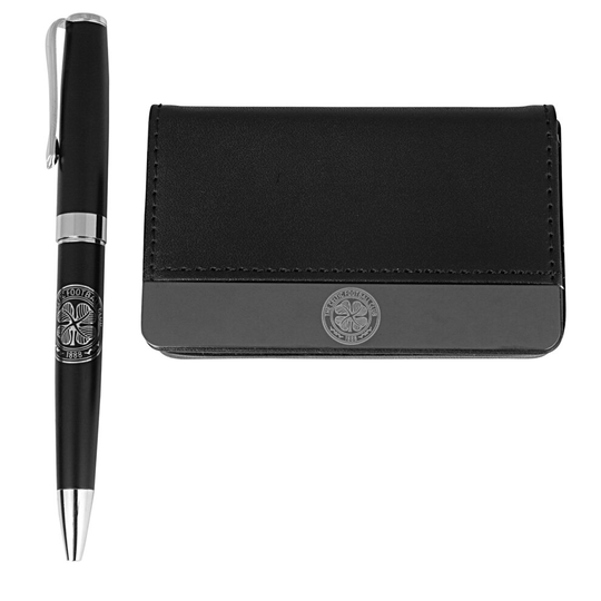 Celtic FC Pen & Card Holder Business Set Boxed OFFICIAL Football Gift