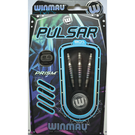WINMAU PULSAR 90% TUNGSTEN DARTS SET URBAN GRIP 24g