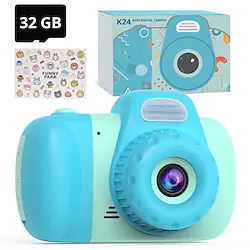 Kids Camera Toys for Girls Age 3-8 - Christmas Birthday Gifts for 4 5 6 7 9 10 12 Year Old GirlsKids Digital Video Selfie Camera for ToddlerOutdoor Toys Camera with 32GB SD Card Lightinthebox