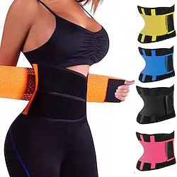 Body Shaper Sweat Waist Trimmer Sweat Waist Trainer Corset Sports Neoprene Yoga Gym Workout Pilates Durable Weight Loss Tummy Fat Burner Hot Sweat For Women Lightinthebox