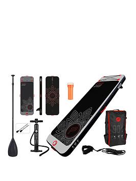 Pure Yoga Sup Inflatable Stand Up Paddle Board 8.3 Feet - Complete Set With Pump, Patch Tool, Foot Lead, Adjustable Paddle And Waterproof 2L Bag