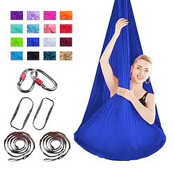 Aerial Yoga Swing Set Yoga Hammock / Sling Kit 7 pcs Extension Straps Sports Nylon Aerial Yoga Inversion Exercises Air Yoga Ultra Strong Antigravity Anti-tear Decompression Inversion Therapy Heal Lightinthebox