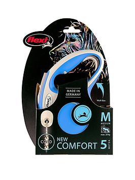 Flexi New Comfort Blue 5M Cord Dog Lead Medium