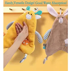 Coral Velvet Hand Towel Hanging Cute Handkerchief Kitchen Household Thickened Absorbent Quick-Drying Cleaning Towel Lightinthebox