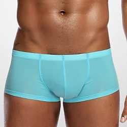 Men's Sport Briefs Running Brief Bottoms Athletic Athleisure Winter Ice Silk Breathable Quick Dry Moisture Wicking Fitness Gym Workout Running Sportswear Activewear Solid Colored White Black Orange Lightinthebox