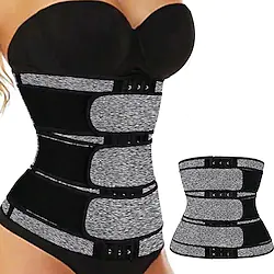 Body Shaper Sweat Waist Trimmer Sweat Waist Trainer Corset Sports Neoprene Yoga Gym Workout Pilates Adjustable Durable Weight Loss Tummy Fat Burner Hot Sweat For Women Lightinthebox