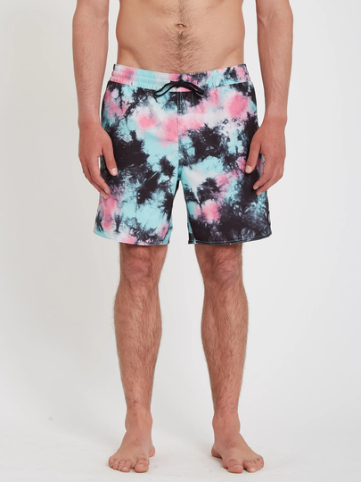 Men's Volcom Poly Party Trunk 17" Boardshort - ANTIGUA SAND