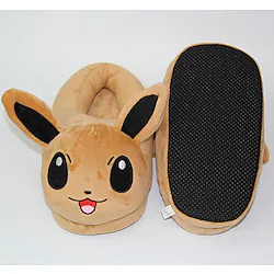 PIKA PIKA Slippers Masquerade Men's Women's Couple's Movie Cosplay Anime Cosplay Black Brown Yellow Slippers Christmas Carnival Masquerade Lightinthebox