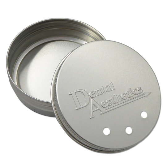 (Silver) 1 x Metal Retainer Case ~ Storage Boxes for Gumshields & Dental Aligners Braces