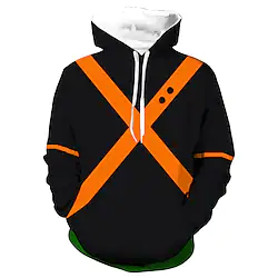 Inspired by My Hero Academia Hawkes Hoodie Cartoon Manga Anime Front Pocket Graphic Hoodie For Men's Women's Unisex Adults' 3D Print 100% Polyester Lightinthebox