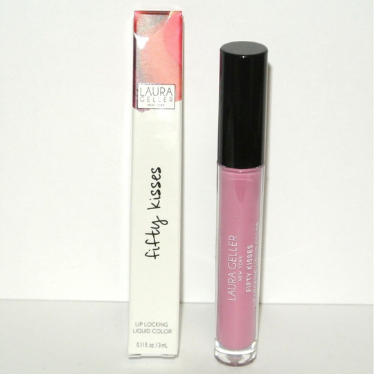 LAURA GELLER FIFTY KISSES LIP GLOSS SHADE- LOVE BLUSH 3ML- BOXED