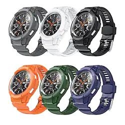 1 pcs Smart Watch Band for Samsung Galaxy Watch 4 Classic 42/46mm Watch 4 Classic 42mm Watch 4 Classic 46mm Silicone Smartwatch Strap Waterproof Adjustable Breathable Sport Band SmartWatch Band with Lightinthebox