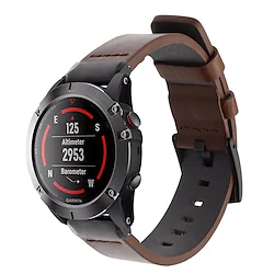 Leather Watch Band Wrist Strap For Garmin Fenix 7 Sapphire Solar / 6 Pro / 5 Plus Forerunner 935 945 Approach S60 S62 Quatix 6/5 22mm Quick Release Easy Fit Bracelet Wristband Lightinthebox