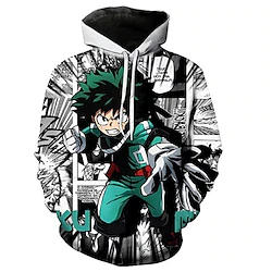 Inspired by My Hero Academia Himiko Toga Hoodie Cartoon Manga Anime Front Pocket Graphic Hoodie For Men's Women's Unisex Adults' 3D Print 100% Polyester Casual Daily Lightinthebox
