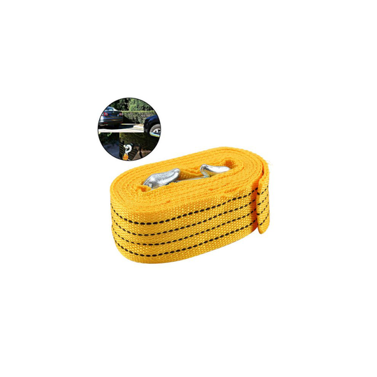 4M Heavy Duty 3 Tons Car Tow Cable Trailer Pull Rope Strap 2 Hooks