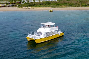 3.5hr Private Power Catamaran Snorkel and Beach Experience
