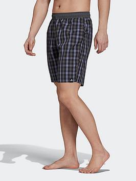 Adidas Classic-Length Check Swim Shorts