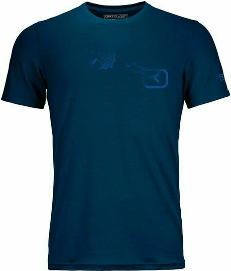 Ortovox Thermal Underwear 185 Merino Logo Spray M Petrol Blue XL
