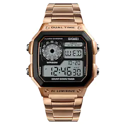 SKMEI Digital Watch for Men Digital Digital Stylish Stylish Casual Waterproof Calendar Alarm Clock Alloy Alloy Fashion Lightinthebox