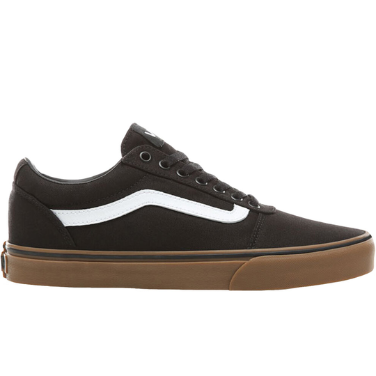 (9.5 UK, Black/Brown) Vans Mens Ward Low-Top Casual Suede Canvas Trainers Sneakers