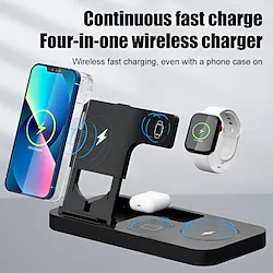 Wireless Charger 15 W Output Power 1 Port Wireless Charging Stand Fast Wireless Charging Lightweight Magnetic For Apple Watch Cellphone Smart Watch 1 PCS Lightinthebox