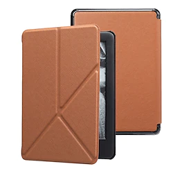Tablet Case Cover For Amazon Kindle Paperwhite 6.8'' 11th Paperwhite 6'' 10th Portable Trifold Stand with Stand Solid Colored TPU PU Leather Lightinthebox