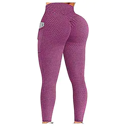 tik tok leggings plus size, women's textured booty yoga pants high waist ruched butt lifting tummy control yoga tights Lightinthebox