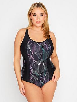 Yours Active Wavelength Print Swimsuit