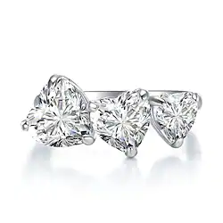 Wedding Ring Wedding Classic Silver S925 Sterling Silver Heart Korean Sweet 1PC Zircon Lightinthebox