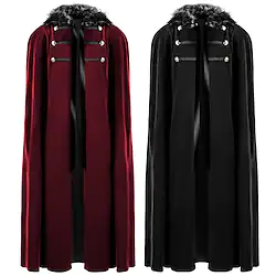 Plague Doctor Retro Vintage Punk Gothic Medieval 17th Century Cloak Men's Costume Vintage Cosplay Party Cloak Masquerade Lightinthebox