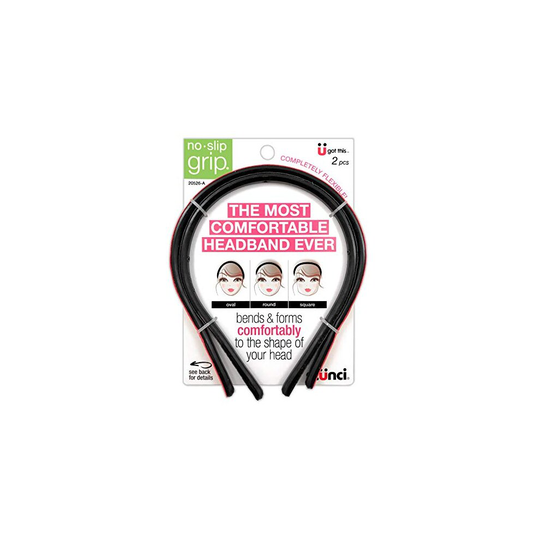 Scunci The Most Comfortable Headband Ever Flexible No Slip Grip 2 pcs per Pack in Assorted Colors 1 Pack