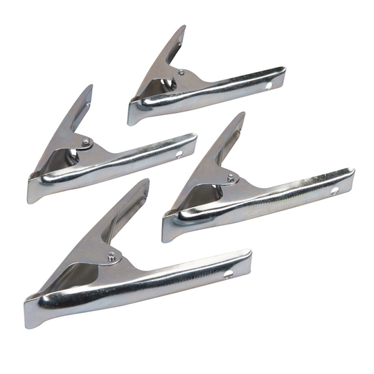 Silverline Market Stall Clips Steel Frame Clamps Carpentry Grips 70mm Pack Of 4 ( UK )
