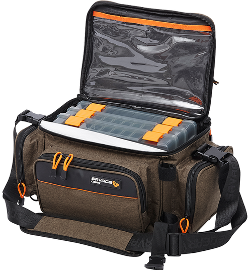 Savage Gear System Box Bag S 3 Boxes 5 Bags 15X36X23Cm 5.5L
