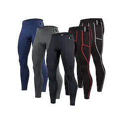 Men's Running Tights Leggings Compression Pants with Phone Pocket Compression Clothing Athletic Athleisure Winter Spandex 4 Way Stretch Breathable Quick Dry Fitness Gym Workout Running Sportswear Lightinthebox