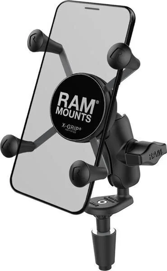 Ram Mounts X-Grip Phone Holder with Motorcycle Fork Stem Base