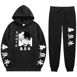 Inspired by My Hero Academia Boko No Hero Shoto Todoroki Pants Outfits Hoodie Anime Harajuku Graphic Kawaii Pants For Men's Women's Unisex Adults' Hot Stamping 100% Polyester Lightinthebox